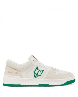 Men's Naked Wolfe CM-01 Combo Trainers White / Green Australia | C6A-6738