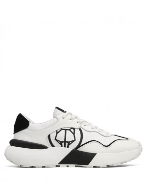 Men's Naked Wolfe Drought Trainers White / Black Australia | A4V-3576