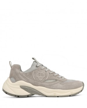 Men's Naked Wolfe Fox Trainers Grey Australia | K4W-6296