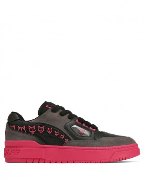 Men's Naked Wolfe NW-00 Combo Trainers Black / Pink Australia | F4D-3000