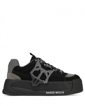 Men's Naked Wolfe Slade Trainers Black Australia | L1E-3077