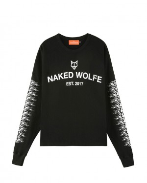 Men's Naked Wolfe Thermal T Shirts Black Australia | N5W-7842