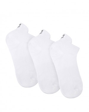 Women's Naked Wolfe 3 Pack Womens Egyptian Cotton Ankle Socks Socks White Australia | S2I-9952