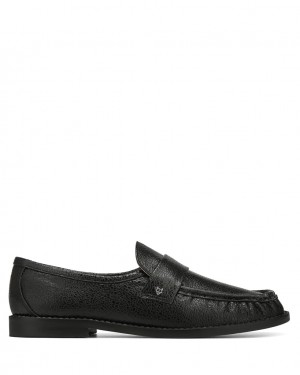 Women's Naked Wolfe Goldie Sheep Eel Loafers Black Australia | Z9P-5646