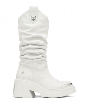 Women's Naked Wolfe Stable Boots White Australia | R5C-4591