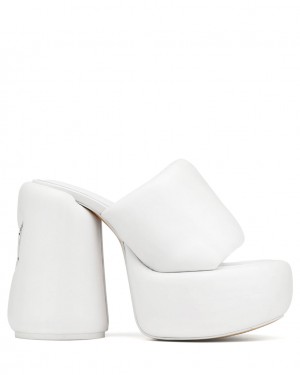 Women's Naked Wolfe Wow Heels White Australia | G9D-5071