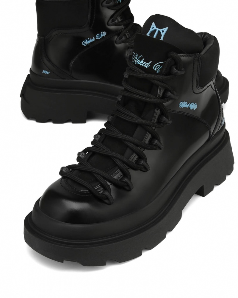 Men's Naked Wolfe Apex Box Boots Black Australia | Q2J-1514