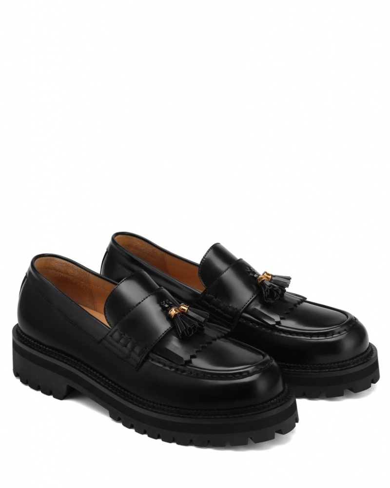 Men's Naked Wolfe Banter Box Loafers Black Australia | C9C-6209