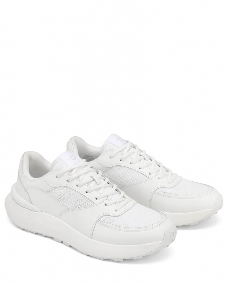 Men's Naked Wolfe Dart Triple Trainers White Australia | X0G-3513