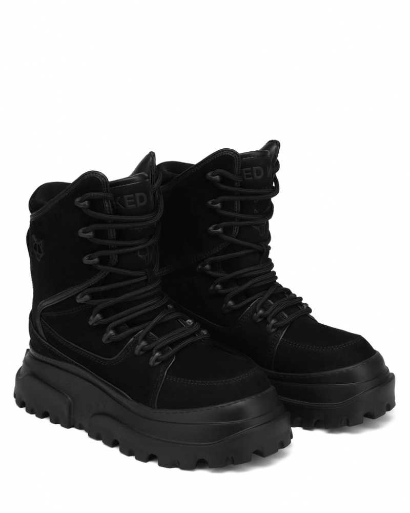 Men's Naked Wolfe Kit Boots Black Australia | U4J-9726