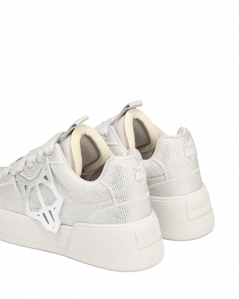 Men's Naked Wolfe Kosa Diamond Trainers White Australia | N1J-1446