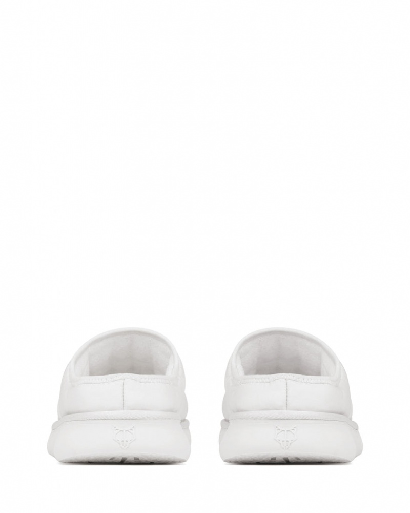 Men's Naked Wolfe Montana Slides White Australia | J6P-0053