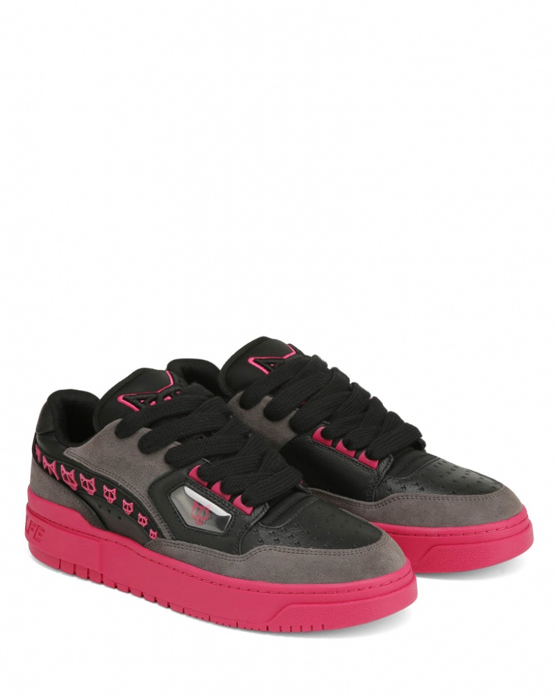 Men's Naked Wolfe NW-00 Combo Trainers Black / Pink Australia | F4D-3000