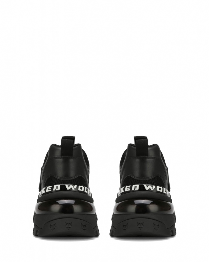 Men's Naked Wolfe Spring Trainers Black Australia | R8T-6095