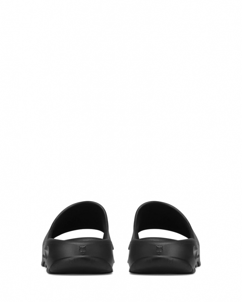 Men's Naked Wolfe Tommy Slides Black Australia | A0I-5345