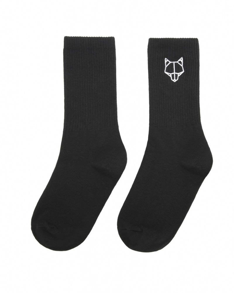 Women's Naked Wolfe 3 Pack Womens Egyptian Cotton Socks Socks Black Australia | F4A-0705