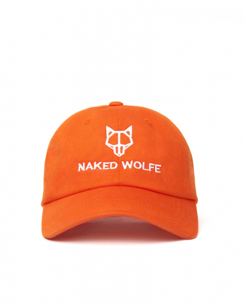 Women\'s Naked Wolfe Classic Wolfe Cap Hats Orange Australia | O2K-5093