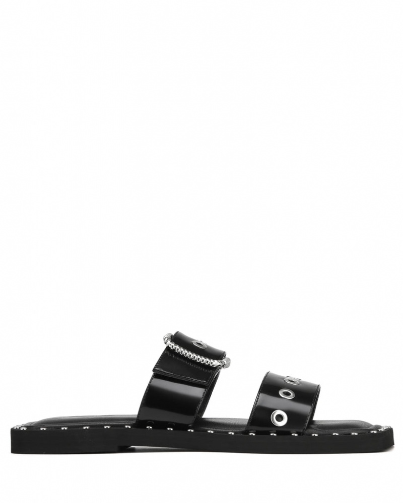 Women\'s Naked Wolfe Daisy Box Sandals Black Australia | S5A-5327