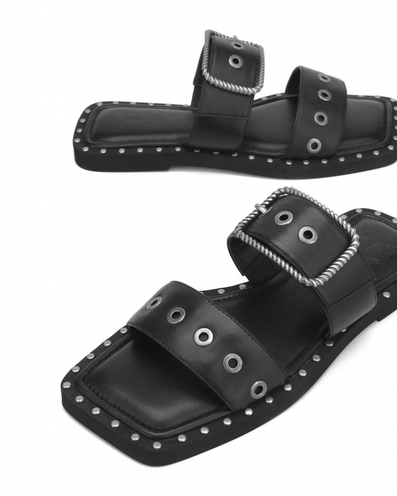 Women's Naked Wolfe Daisy Sandals Black Australia | U5B-7487