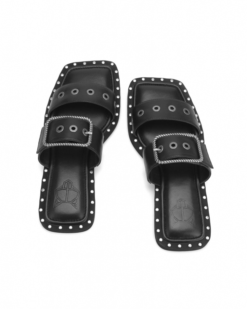 Women's Naked Wolfe Daisy Sandals Black Australia | U5B-7487