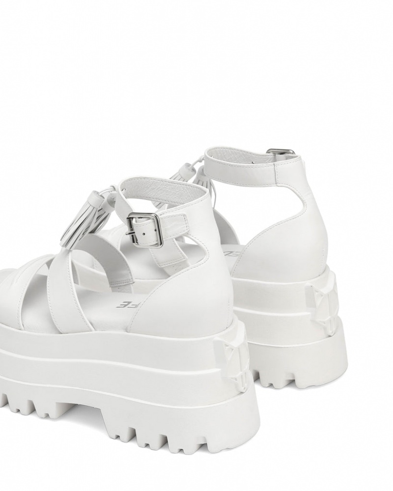 Women's Naked Wolfe Dare Sandals White Australia | Y3N-0613