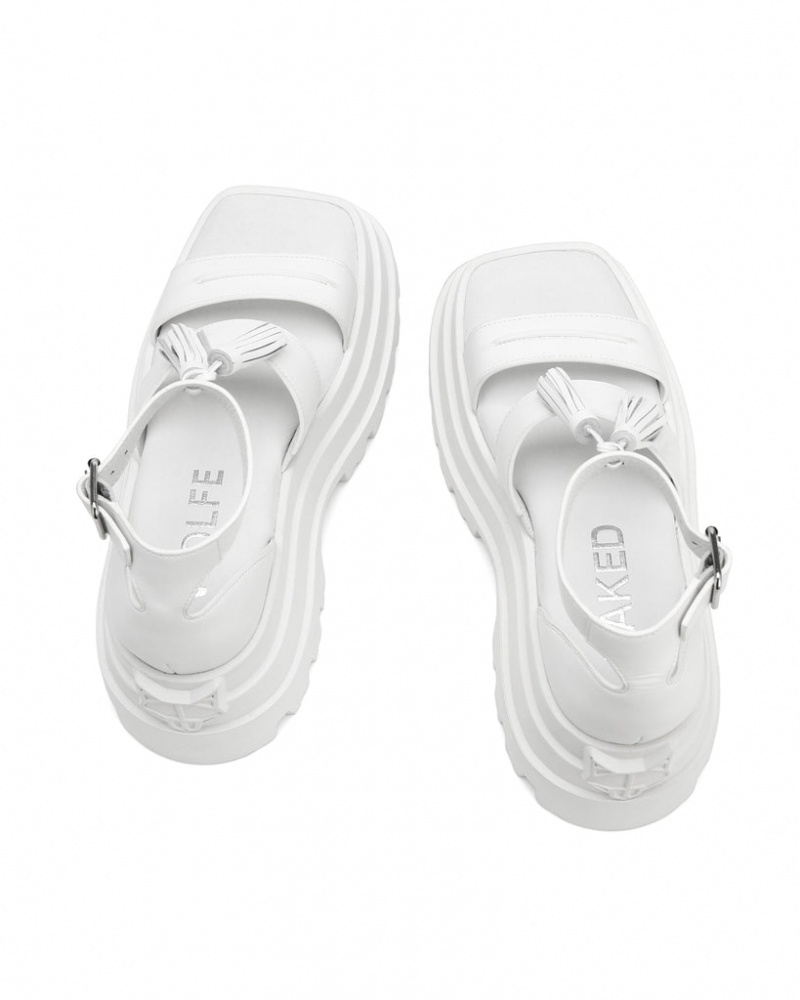 Women's Naked Wolfe Dare Sandals White Australia | Y3N-0613