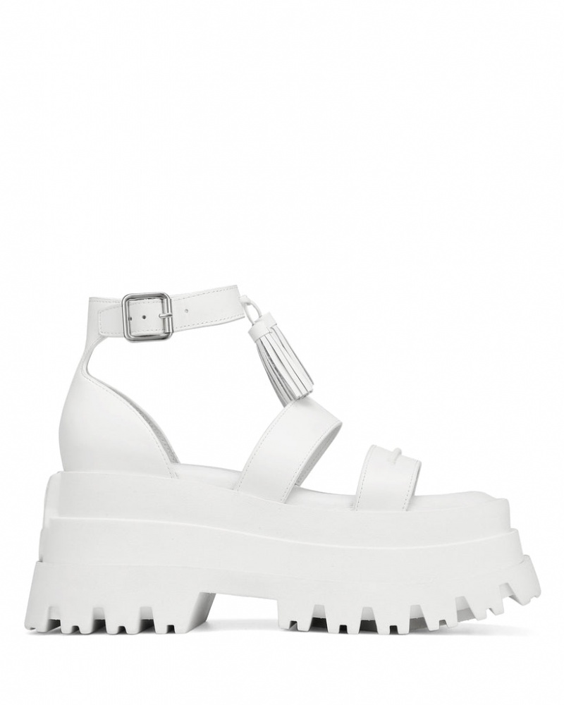 Women\'s Naked Wolfe Dare Sandals White Australia | Y3N-0613