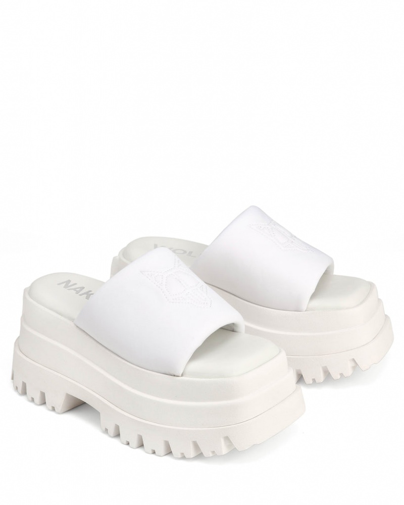 Women's Naked Wolfe Delicious Sandals White Australia | C1N-9359