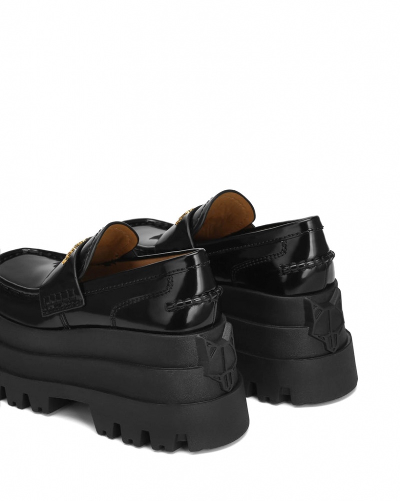 Women's Naked Wolfe Delusion Box Loafers Black Australia | V1T-9040