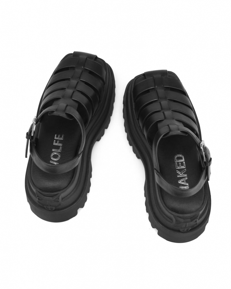 Women's Naked Wolfe Devil Sandals Black Australia | T5N-3462