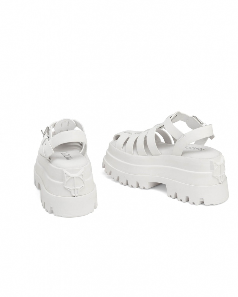 Women's Naked Wolfe Devil Sandals White Australia | X2S-6287