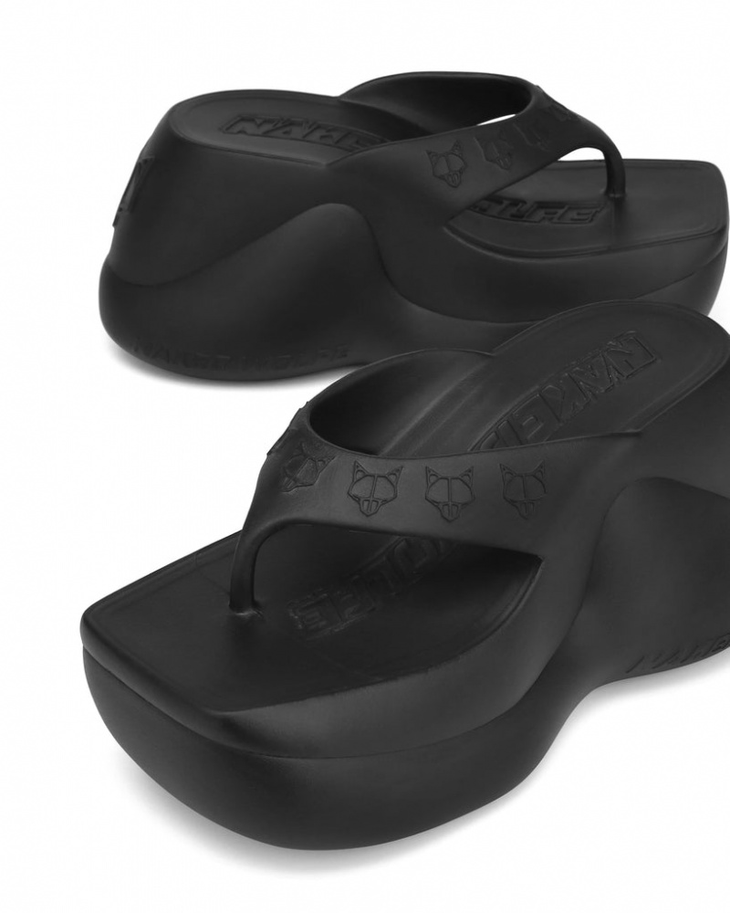 Women's Naked Wolfe Diva Sandals Black Australia | M8N-3264