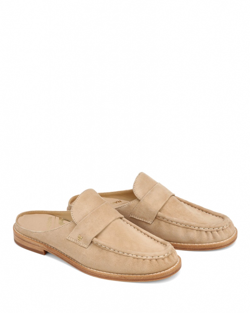 Women's Naked Wolfe Gleam Loafers Beige Australia | F6E-7436