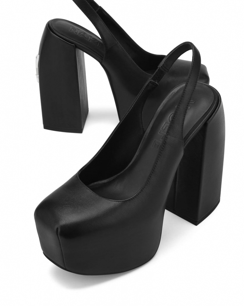 Women's Naked Wolfe Loyal Heels Black Australia | J0K-4677