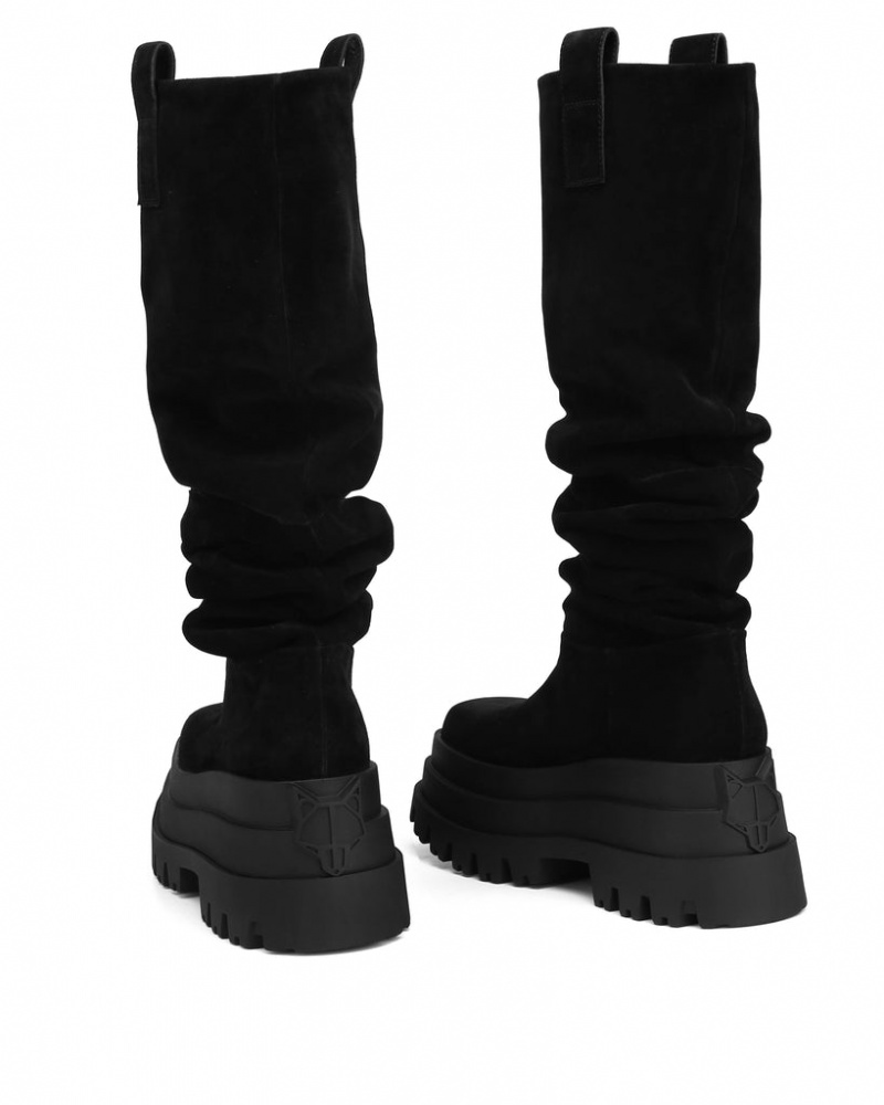 Women's Naked Wolfe Simba Boots Black Australia | W7V-4623