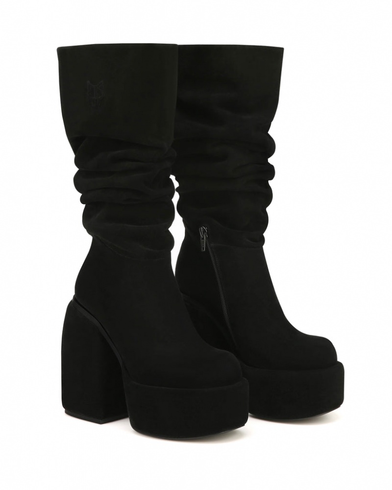 Women's Naked Wolfe Space Boots Black Australia | R2R-4379