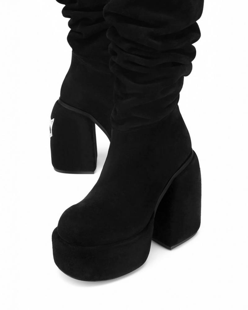 Women's Naked Wolfe Space Boots Black Australia | R2R-4379