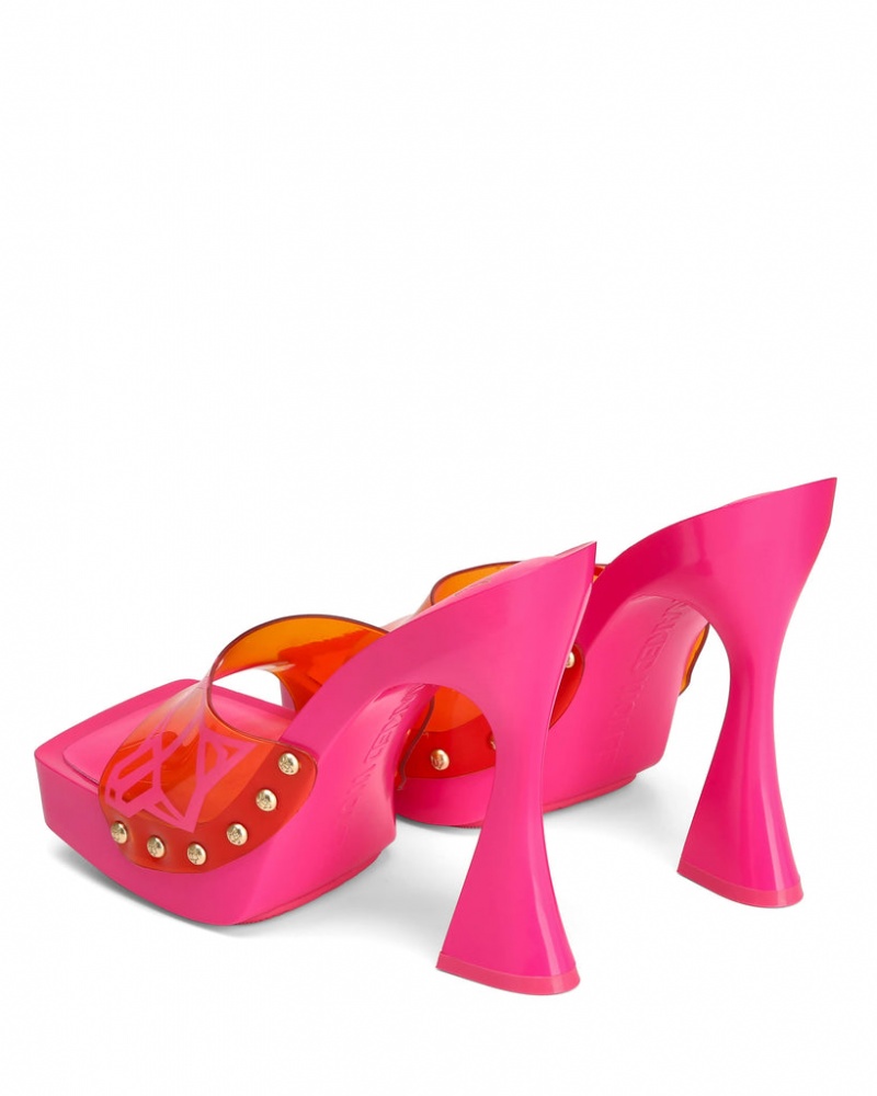 Women's Naked Wolfe Sunday Heels Pink / Orange Australia | C1A-0851