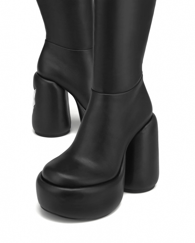 Women's Naked Wolfe Wanted Boots Black Australia | E2A-1394